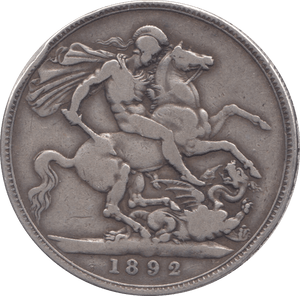 1892 CROWN ( FINE ) - Crown - Cambridgeshire Coins