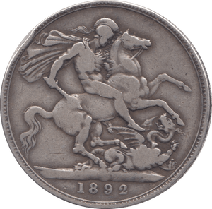 1892 CROWN ( FINE ) - Crown - Cambridgeshire Coins