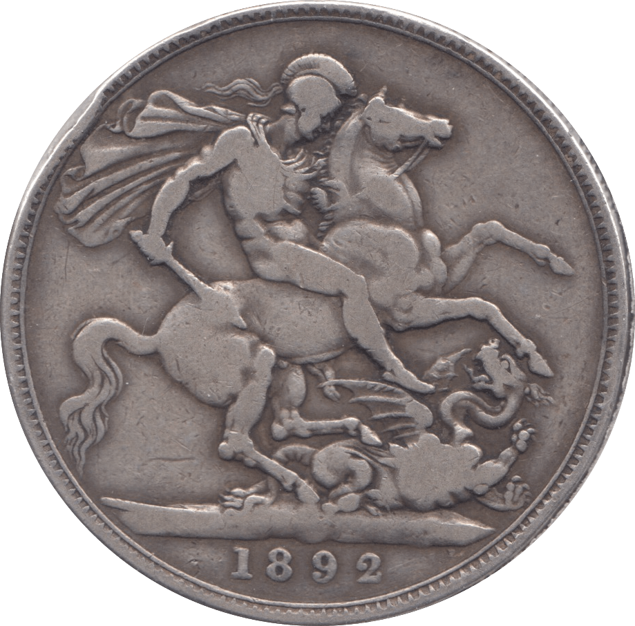 1892 CROWN ( FINE ) - Crown - Cambridgeshire Coins