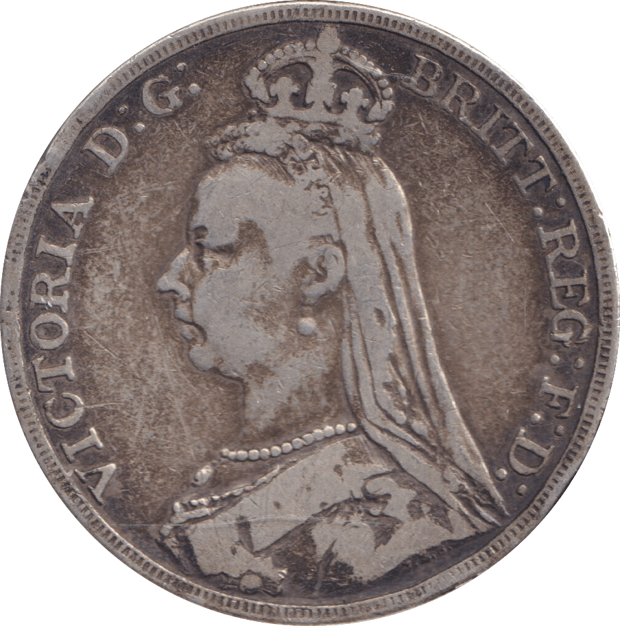 1892 CROWN ( FINE ) - CROWN - Cambridgeshire Coins