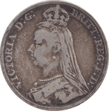 1892 CROWN ( FINE ) - CROWN - Cambridgeshire Coins