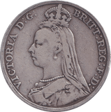1892 CROWN ( FINE ) - CROWN - Cambridgeshire Coins