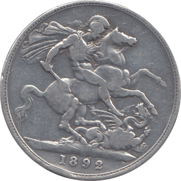 1892 CROWN ( FINE ) - CROWN - Cambridgeshire Coins