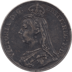 1892 CROWN ( FINE ) - CROWN - Cambridgeshire Coins