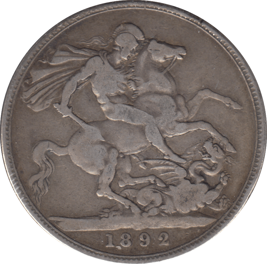1892 CROWN ( FINE ) - CROWN - Cambridgeshire Coins