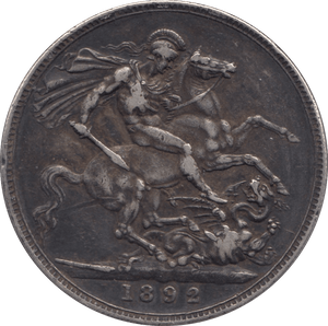 1892 CROWN ( FINE ) - CROWN - Cambridgeshire Coins