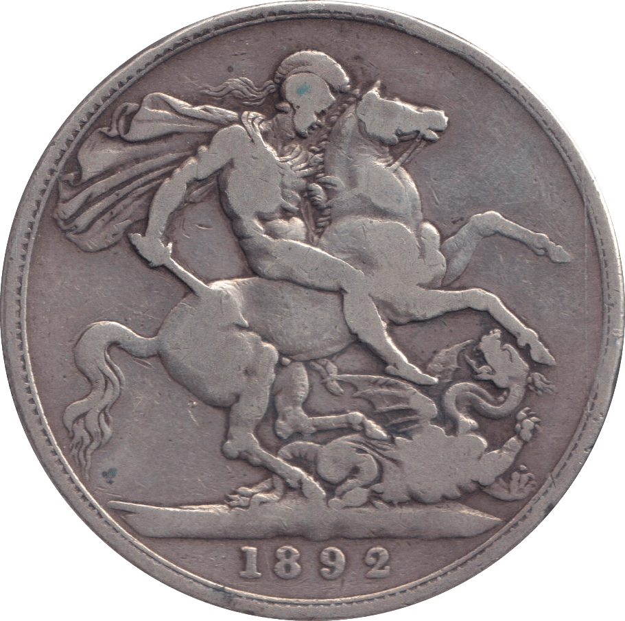 1892 CROWN ( FINE ) - CROWN - Cambridgeshire Coins