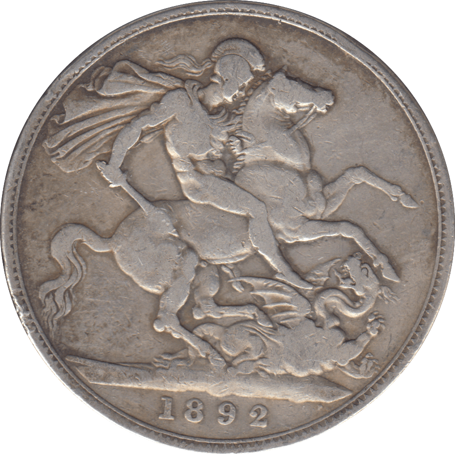 1892 CROWN ( FINE ) - CROWN - Cambridgeshire Coins