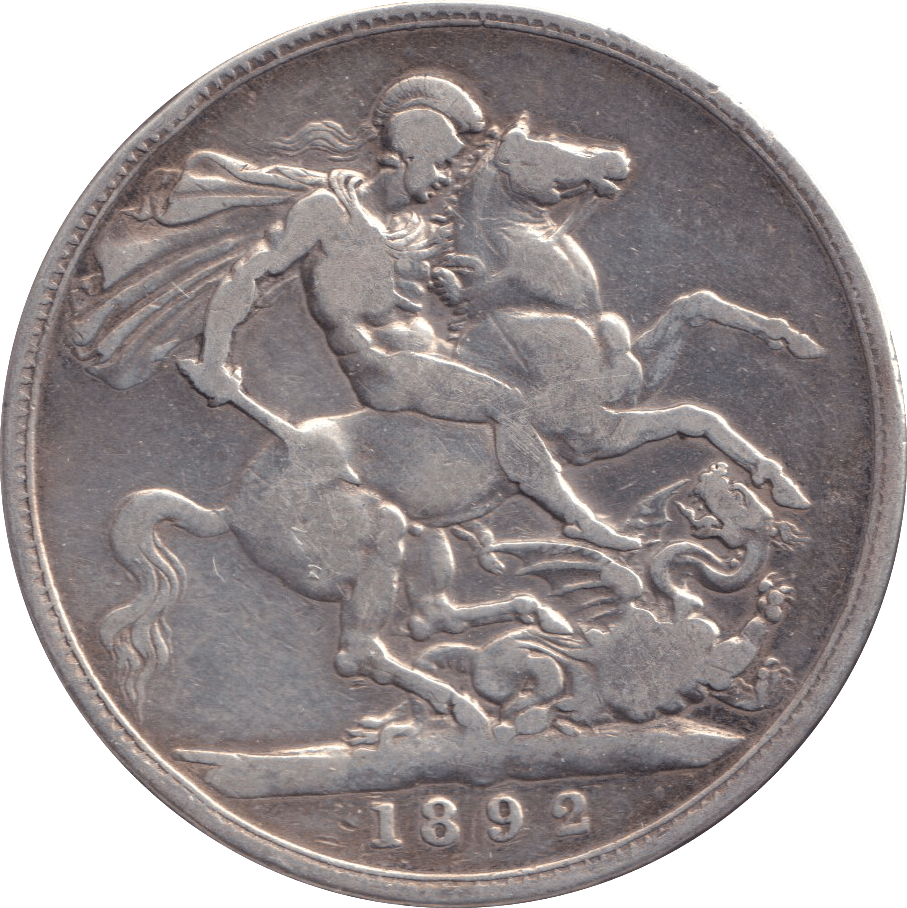 1892 CROWN ( FINE ) - CROWN - Cambridgeshire Coins