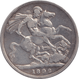 1892 CROWN ( FINE ) - CROWN - Cambridgeshire Coins