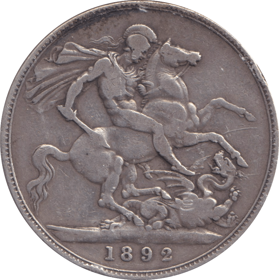 1892 CROWN ( FINE ) - CROWN - Cambridgeshire Coins