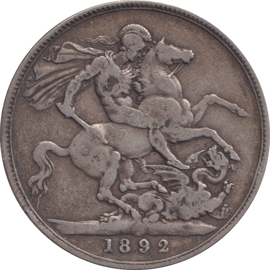 1892 CROWN ( FINE ) - CROWN - Cambridgeshire Coins