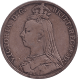 1892 CROWN ( FINE ) - CROWN - Cambridgeshire Coins