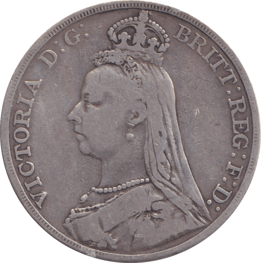 1892 CROWN ( FINE ) - CROWN - Cambridgeshire Coins