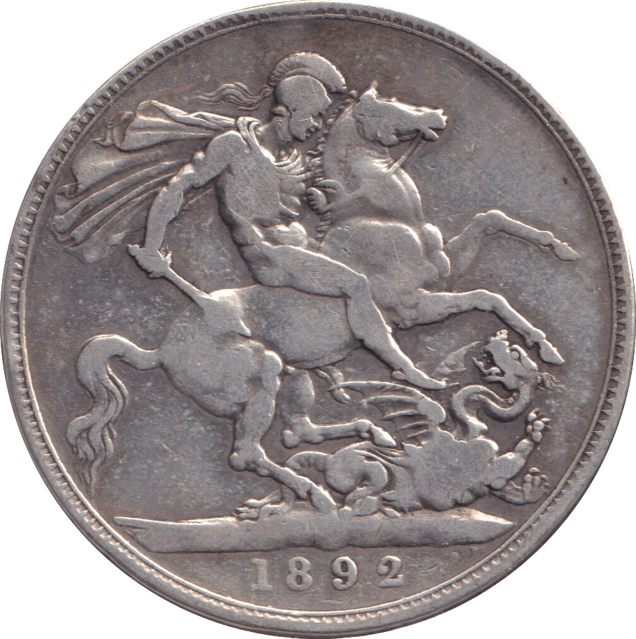1892 CROWN ( FINE ) - CROWN - Cambridgeshire Coins
