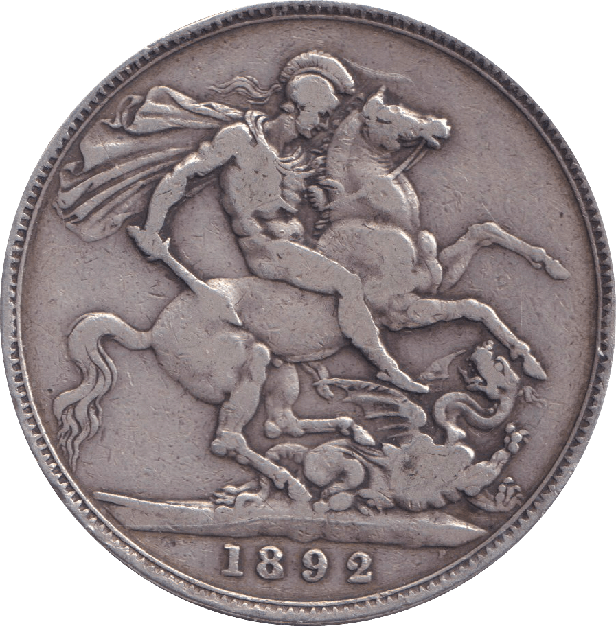 1892 CROWN ( FINE ) - CROWN - Cambridgeshire Coins