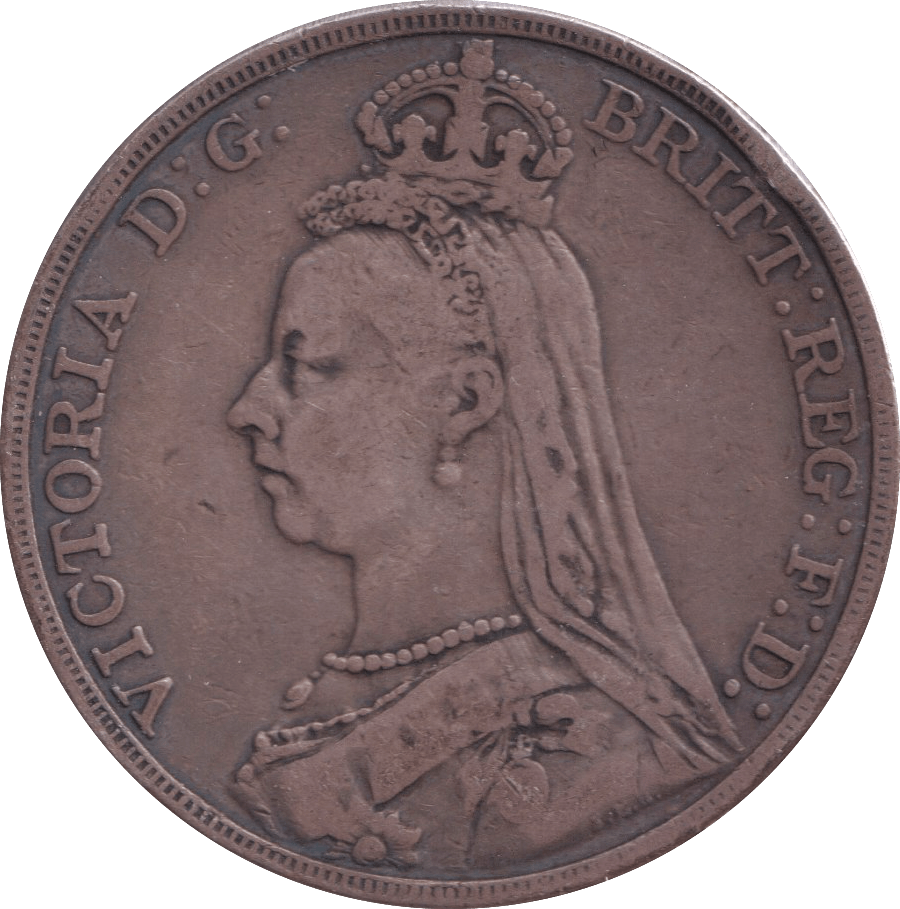 1892 CROWN ( FINE ) - CROWN - Cambridgeshire Coins