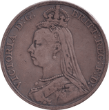 1892 CROWN ( FINE ) - CROWN - Cambridgeshire Coins