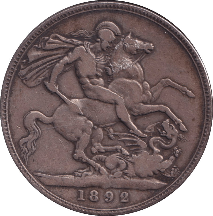 1892 CROWN ( FINE ) - CROWN - Cambridgeshire Coins
