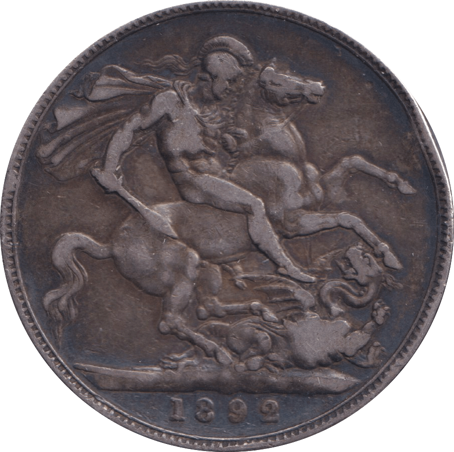 1892 CROWN ( FINE ) - CROWN - Cambridgeshire Coins