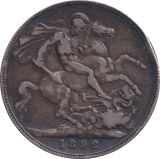 1892 CROWN ( FINE ) - CROWN - Cambridgeshire Coins
