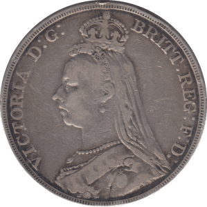 1892 CROWN ( FINE ) - CROWN - Cambridgeshire Coins