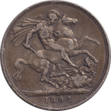 1892 CROWN ( FINE ) - CROWN - Cambridgeshire Coins