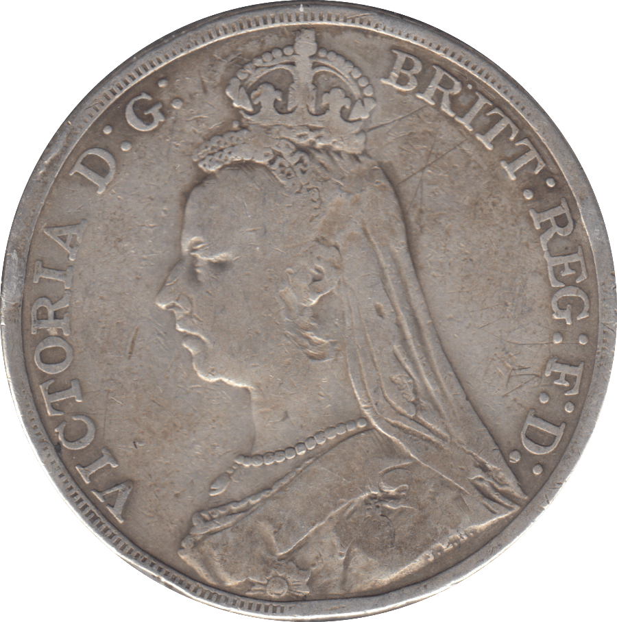 1892 CROWN ( FINE ) - CROWN - Cambridgeshire Coins