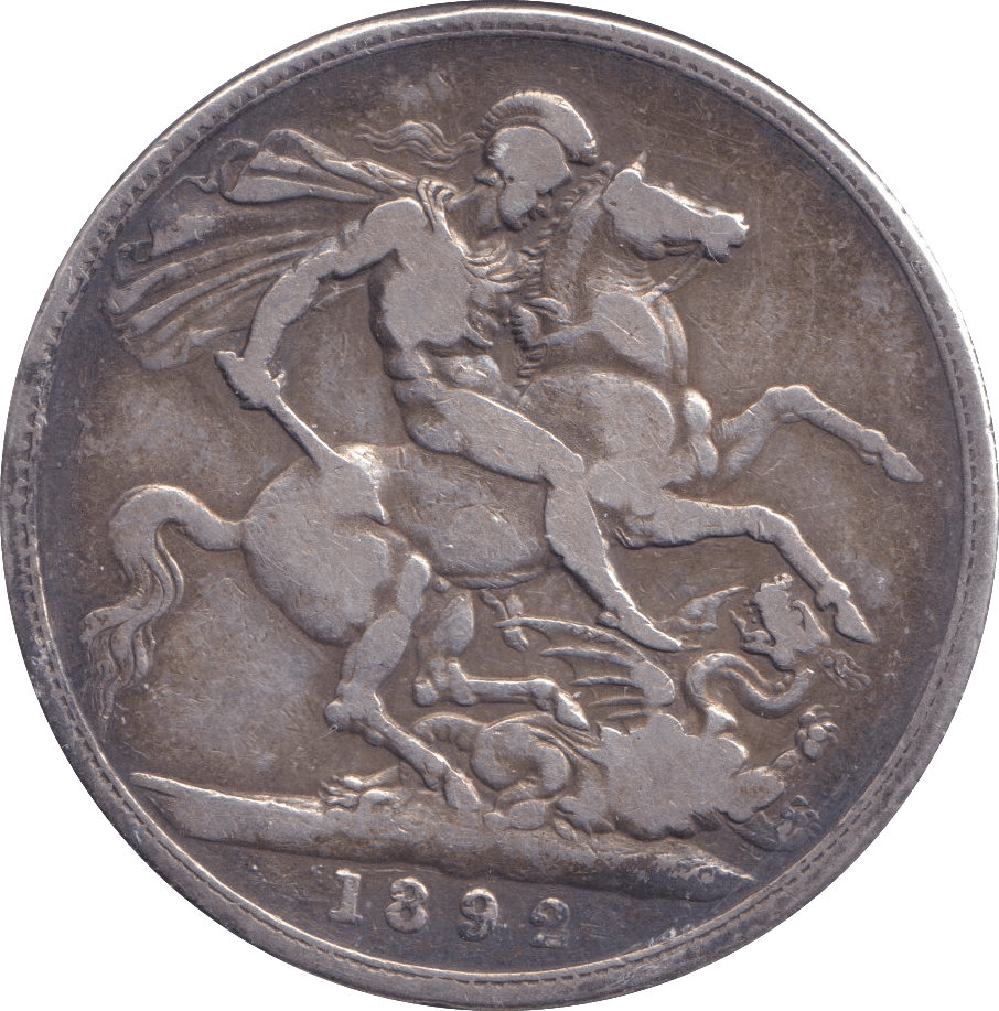 1892 CROWN ( FINE ) - CROWN - Cambridgeshire Coins