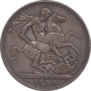 1892 CROWN ( FINE ) - WORLD COINS - Cambridgeshire Coins