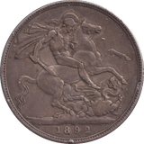 1892 CROWN ( GF ) - CROWN - Cambridgeshire Coins