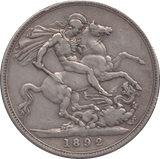 1892 CROWN ( GF ) - CROWN - Cambridgeshire Coins