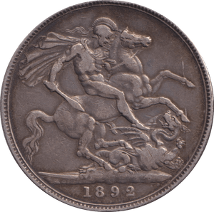 1892 CROWN ( GF ) - CROWN - Cambridgeshire Coins
