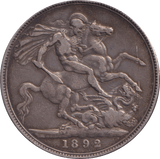1892 CROWN ( GF ) - CROWN - Cambridgeshire Coins