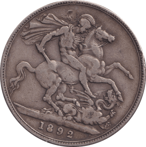1892 CROWN ( GF ) - CROWN - Cambridgeshire Coins