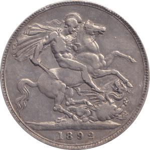 1892 CROWN ( GF ) - CROWN - Cambridgeshire Coins