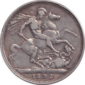1892 CROWN ( GF ) - CROWN - Cambridgeshire Coins