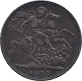 1892 CROWN ( GF ) - CROWN - Cambridgeshire Coins