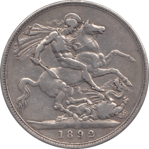 1892 CROWN ( GF ) - Crown - Cambridgeshire Coins
