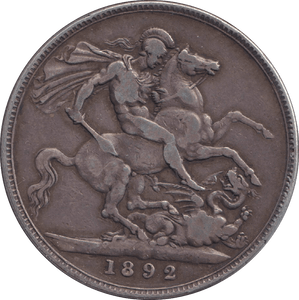 1892 CROWN ( GF ) - CROWN - Cambridgeshire Coins