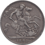 1892 CROWN ( GF ) - CROWN - Cambridgeshire Coins