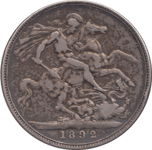 1892 CROWN ( GF ) - CROWN - Cambridgeshire Coins