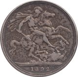 1892 CROWN ( GF ) - CROWN - Cambridgeshire Coins