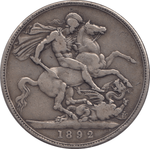 1892 CROWN ( GF ) - CROWN - Cambridgeshire Coins