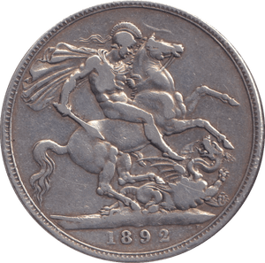 1892 CROWN ( GF ) - CROWN - Cambridgeshire Coins