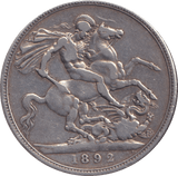 1892 CROWN ( GF ) - CROWN - Cambridgeshire Coins