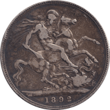 1892 CROWN ( GF ) - CROWN - Cambridgeshire Coins