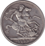 1892 CROWN (GF) - CROWN - Cambridgeshire Coins