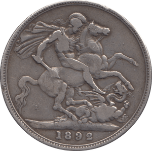 1892 CROWN ( NF ) 6 - CROWN - Cambridgeshire Coins