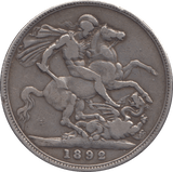 1892 CROWN ( NF ) 6 - CROWN - Cambridgeshire Coins